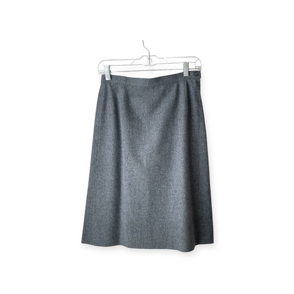Vintage Pendleton 100% Virgin Wool Short Pencil Skirt Gray Size 8 - Picture 1 of 12